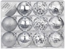 INGES CHRISTMAS DECOR Weihnachtskugel White Chritsmas Ø 6 cm 12 Stück