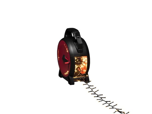 [90201312 1177040] Konstsmide LED-Lichterkette Kabelaufroller, 600 LED, 13.1 m, Warmweiss