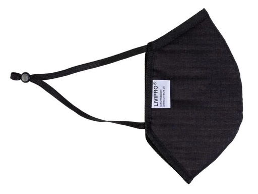 [90201405 1289859] UNREPA Community Stoffmaske LIVIPRO Evolution Gr. L, Schwarz