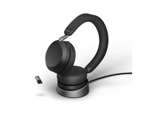 [90201435 1283304] Jabra Headset Evolve2 75 Duo UC Schwarz, USB-A, inkl. Ladestation