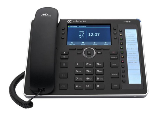 [90030849 1027600] Audiocodes Tischtelefon 445HD Skype for Business Schwarz