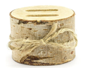 Partydeco Hochzeitsaccessoire Ringkissen Holz 4 x 6 cm, 1 Stück, Braun