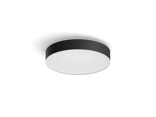 [90201546 1238469] Philips Hue White Ambiance Enrave Deckenleuchte M Schwarz + Dimmer