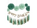 I AM CREATIVE Girlande Birthday Gold/Mint