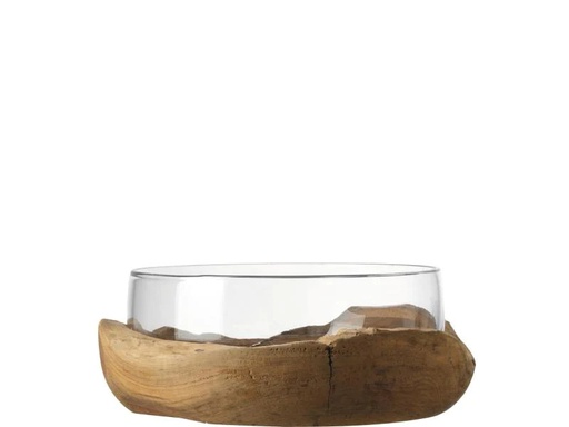 [90031010 553842] Leonardo Schale Terra 28 cm, 1 Stück, Transparent