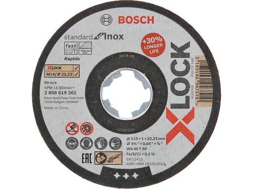 [90201890 1282738] Bosch Professional Trennscheibe gerade X-LOCK Standard for Inox 115 x 1