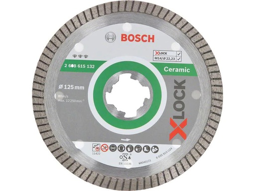 [90201900 1282716] Bosch Professional Diamanttrennscheibe X-LOCK Ceramic Extra Clean Turbo 125 mm