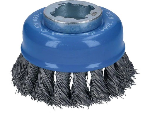 [90201958 1282751] Bosch Professional Topfbürste X-Lock 75 mm, gezopfter Stahldraht