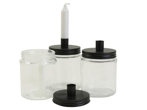 [90201962 1271979] Creativ Company Glasgefäss  mit Kerzenhalter 6 Stück