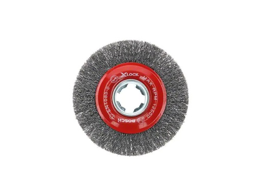 [90202117 1282755] Bosch Professional Scheibenbürste X-LOCK 115 mm, gewellter Stahldraht