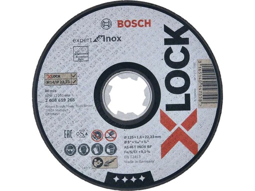 [90202119 1282741] Bosch Professional Trennscheibe gerade X-LOCK Expert for Inox 125 x 1.6