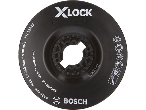[90202130 1282777] Bosch Professional Stützteller X-LOCK 125 mm weich