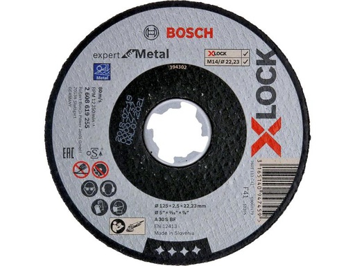 [90202247 1282734] Bosch Professional Trennscheibe gerade X-LOCK Expert for Metal 125 x 2.5