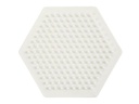 Creativ Company Bügelperlen Platten Nabbi Sechseck Weiss