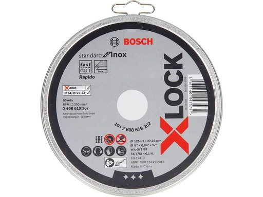 [90202284 1282743] Bosch Professional Trennscheibe gerade X-LOCK Standard for Inox 125 x 1