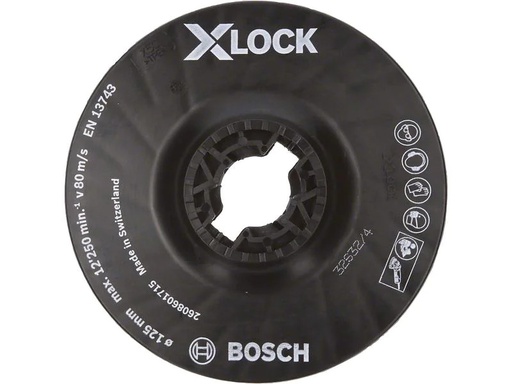[90202379 1282778] Bosch Professional Stützteller X-LOCK 125 mm mittelhart