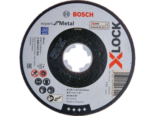 [90202453 1282733] Bosch Professional Trennscheibe gerade X-LOCK Expert for Metal 125 x 1.6