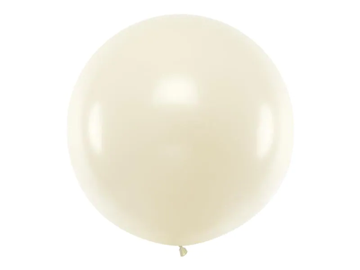 [90202505 1279883] Partydeco Luftballon Gross Metallic 1 m, Pearl