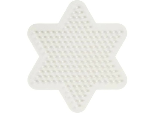 [90202574 1272018] Creativ Company Bügelperlen Platten Nabbi Stern Weiss