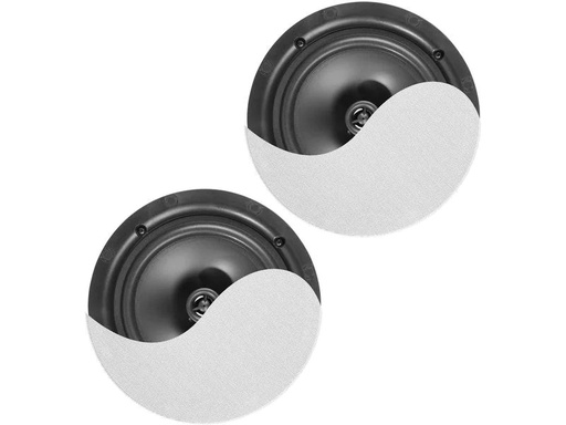 [90202598 1246061] Power Dynamics Deckenlautsprecher NCBT8 2-er Set, 2x 40W, Weiss