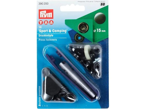 [90031151 1088014] Prym Druckknöpfe Camping 15 mm, 10 Stück