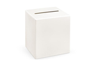 Partydeco Hochzeitsaccessoire Kartenbox Uni 24 x 24 x 24 cm, Weiss