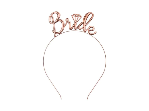 [90202758 1279855] Partydeco Hochzeitsaccessoire Haarreif Rosegold
