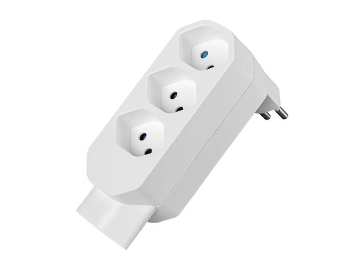 [90202762 1259916] STEFFEN Manta Mehrfachadapter 4xT13 (1x unten) drehbar 4