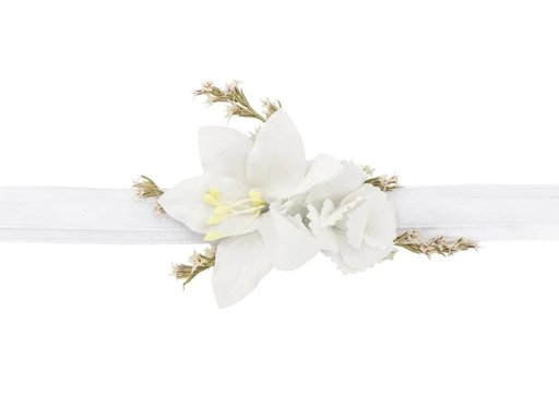 [90202784 1279854] Partydeco Hochzeitsaccessoire Blumenarmband Weiss