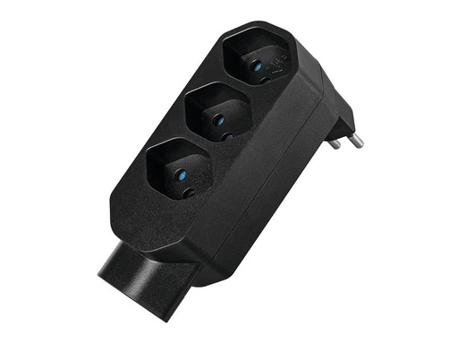 [90202794 1259921] STEFFEN Manta Mehrfachadapter 4xT13 (1x unten) drehbar 4