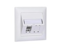 R&M Netzwerkdose EDIZIOdue 88 x 88, 2 Port leer weiss Cat 5 6