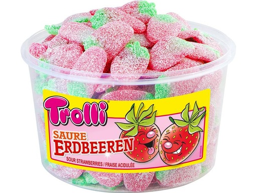 [90031314 1209359] Trolli Gummibonbons Saure Erdbeeren 1.2 kg