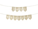 Partydeco Girlande Just Married Braun/Weiss