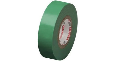 [90203008 1293040] Cellpack AG Isolierband 10 m x 15 mm, Grün
