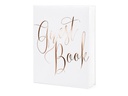 Partydeco Gästebuch Guest Book 20 x 24.5 cm, Weiss/Rosegold