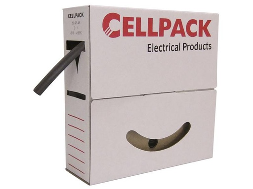[90203084 1293059] Cellpack AG Schrumpfschlauch 15 m x 3 mm Schwarz