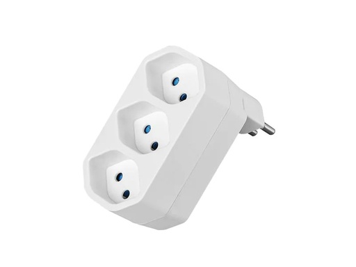 [90203194 1259913] STEFFEN Manta Mehrfachadapter 3xT13 drehbar 3