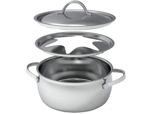 [90203499 1271080] Kisag Fondue-Topf Gstaad Silber