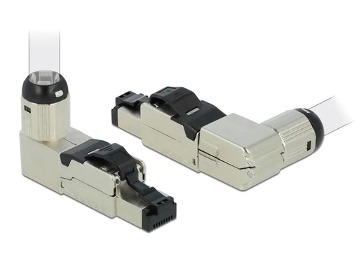 [90031447 1067234] Delock Stecker RJ45 Cat.6A Feldkonfektion, 1 Stück, werkzeugfrei