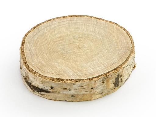 [90203539 1279916] Partydeco Tischkarte Holzscheibe Ø 4.5-6.5 cm, H: 1 cm, 6 Stück, braun