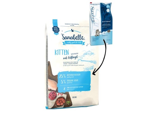[90031519 562045] Sanabelle Trockenfutter Kitten, 10 kg