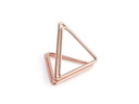 Partydeco Tischkarte Halter Triangel 2.3 cm, 10 Stück, Rosegold