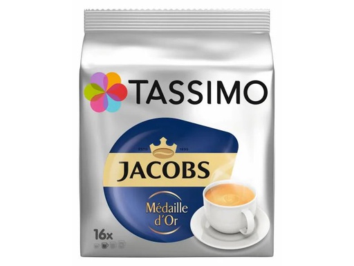 [90031558 338874] TASSIMO Kaffeekapseln T DISC Jacobs Médaille d'Or 16 Portionen