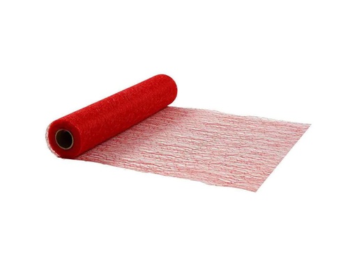 [90031559 883991] Creativ Company Tischläufer 30 cm x 10 m, Rot
