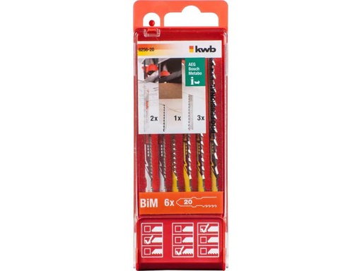 [90031618 493234] kwb Stichsägeblätter-Set Jigger Star S20