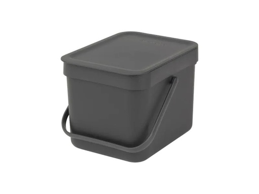 [90031658 434623] Brabantia Komposteimer Sort &amp; Go 6 l, Grau