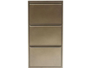 Kare Schuhschrank  Caruso 100 x 50 cm, Bronze