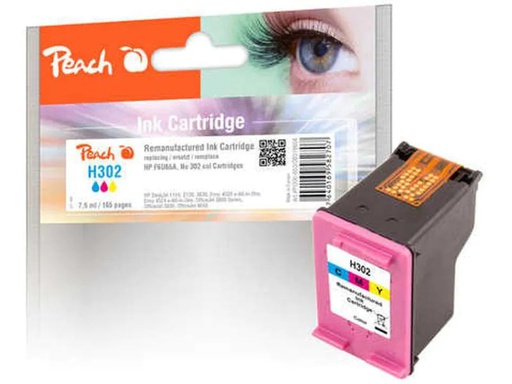[90031867 665139] Peach Tinte HP Nr. 302 (F6U65A) Color
