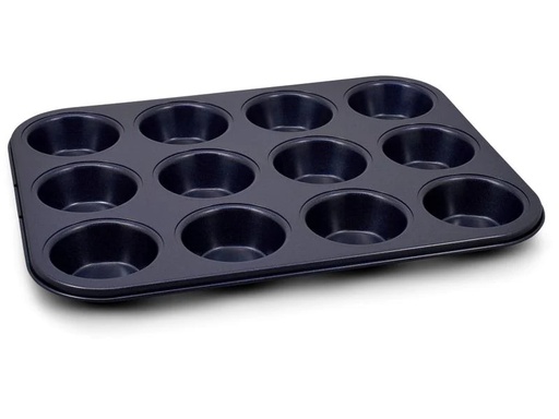 [90204518 1253114] Zyliss Muffin Backform 12 Mulden, Dunkelblau