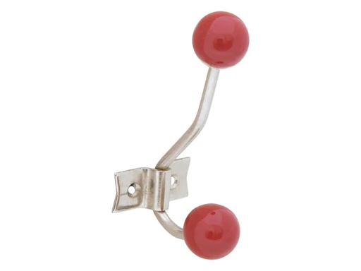 [90031886 1176484] Tranquillo Wandhaken 2-fach, Retro, Rot